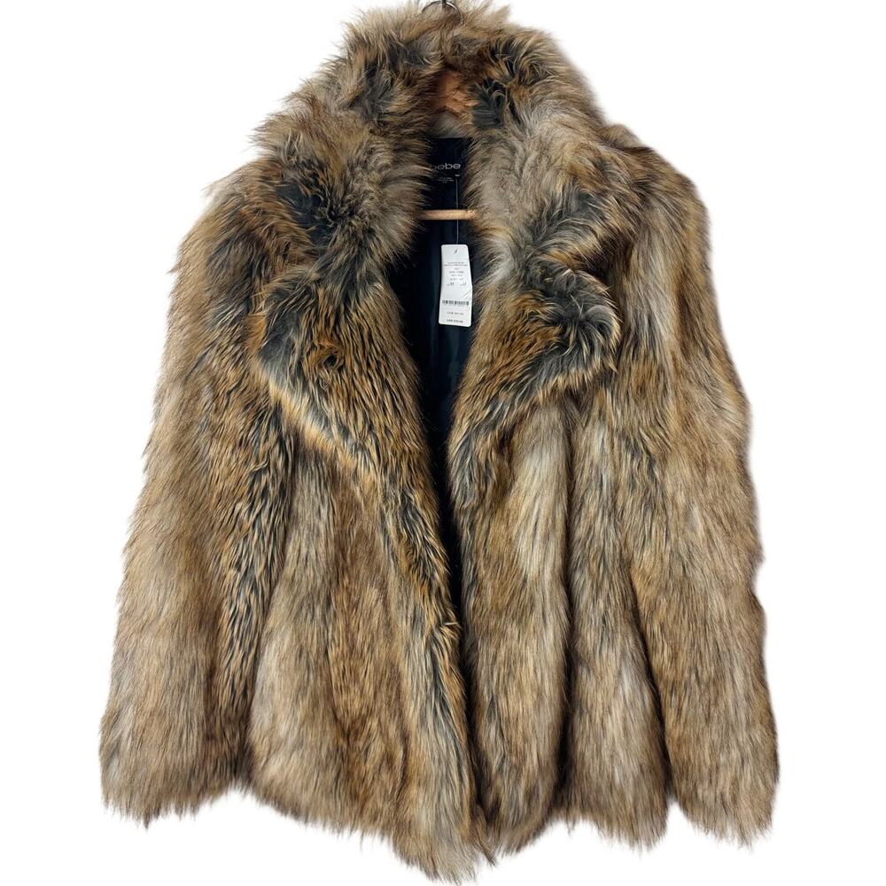 Luxurious Faux Fur Coat in Brown